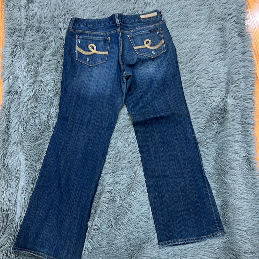 Distressed style Bootcut jean